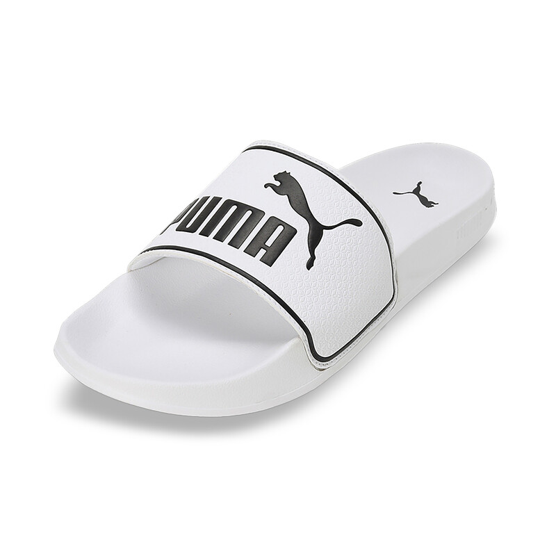 PUMA Leadcat 2.0 Unisex Slides in White/Black size UK 7