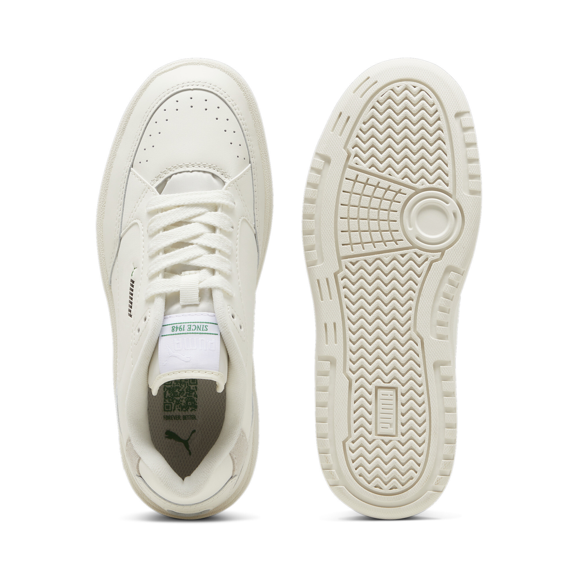 Women's Puma Doublecourt's Sneakers, White, Size 35.5, Shoes