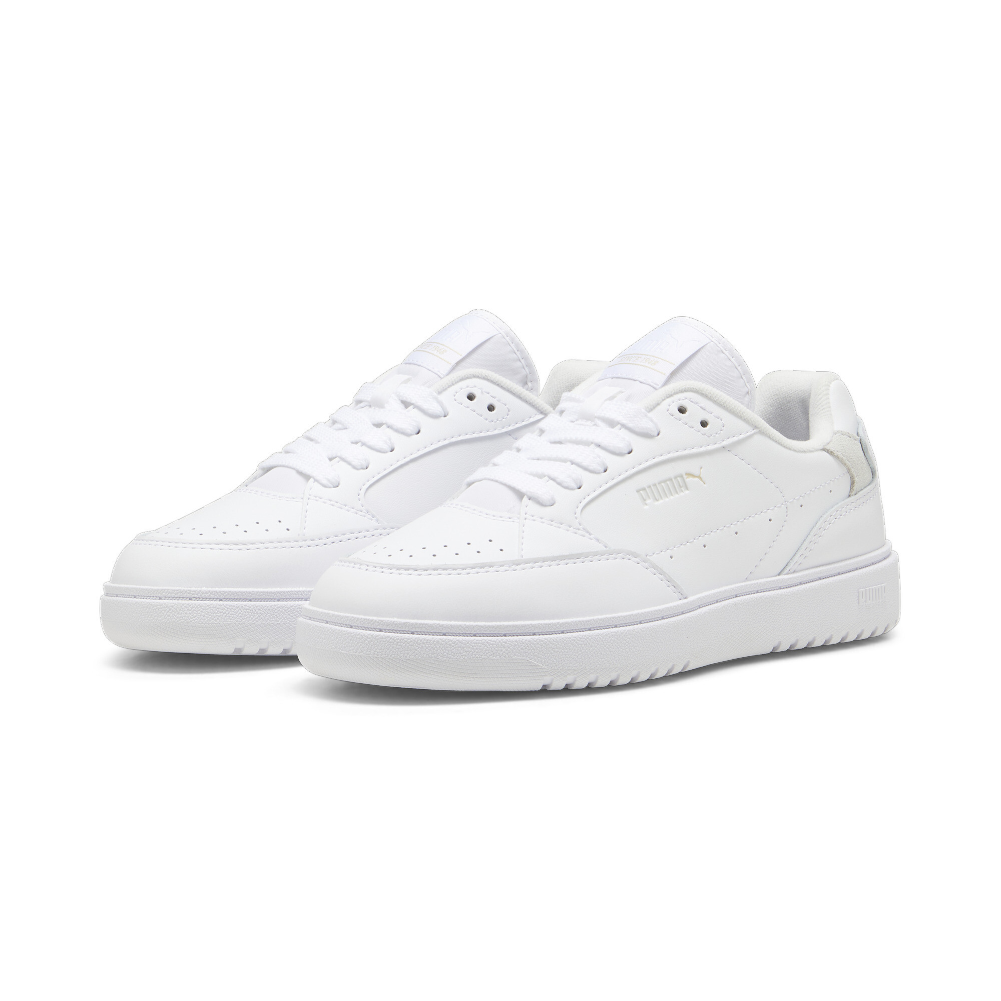 Women's Puma Doublecourt's Sneakers, White, Size 42.5, Shoes