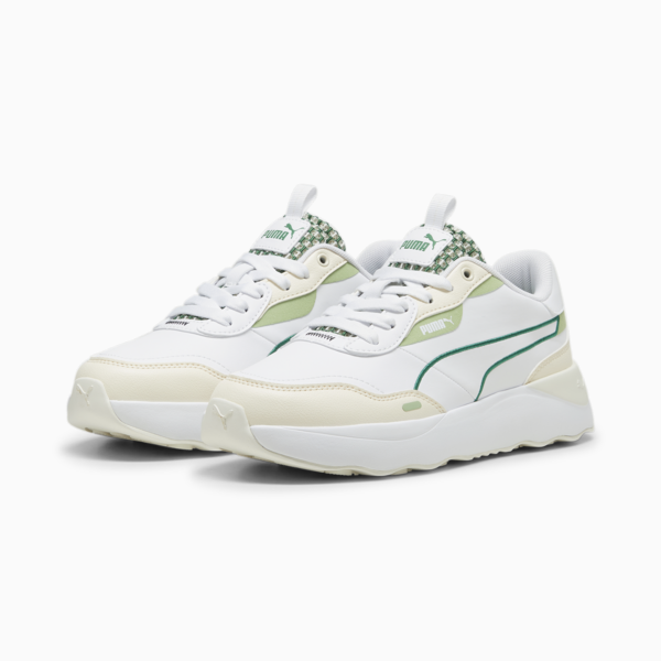 Runtamed Platform Blossom Women's Sneakers, PUMA White-Archive Green-Sugared Almond-Pure Green, large-ZAF