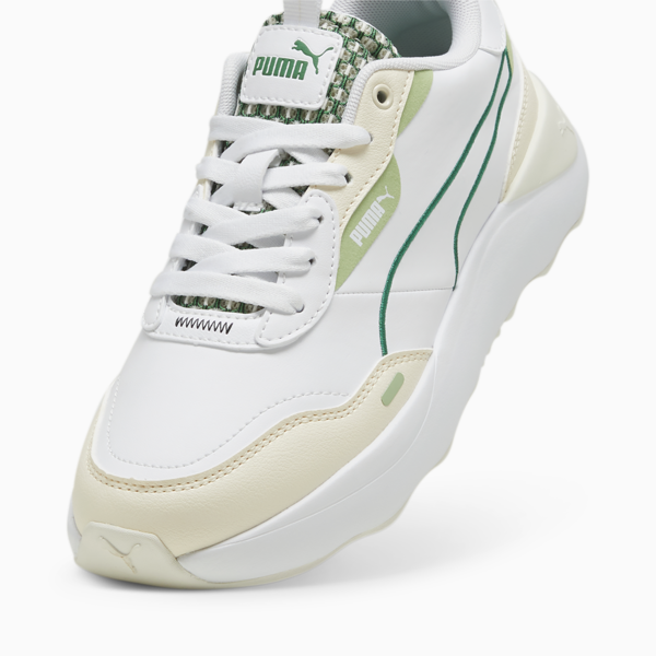 Runtamed Platform Blossom Women's Sneakers, PUMA White-Archive Green-Sugared Almond-Pure Green, large-ZAF