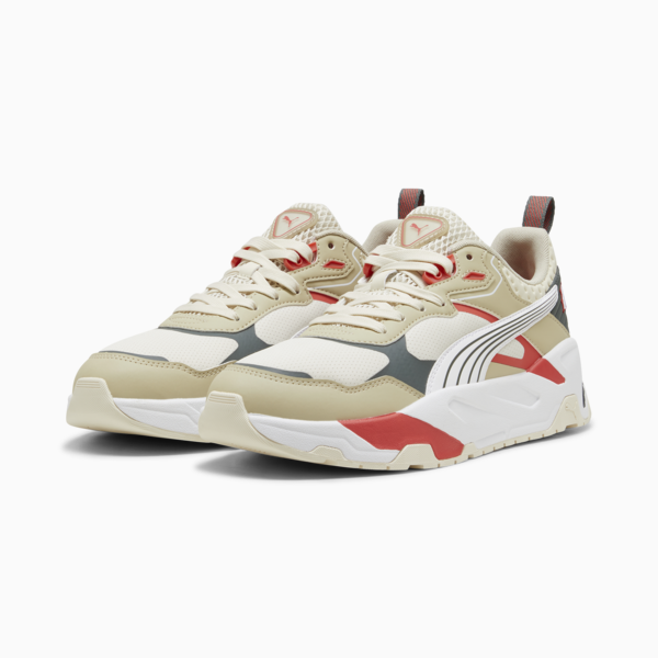 Trinity Desert Road Men's Sneakers, Alpine Snow-PUMA White-Putty-Active Red, large-ZAF