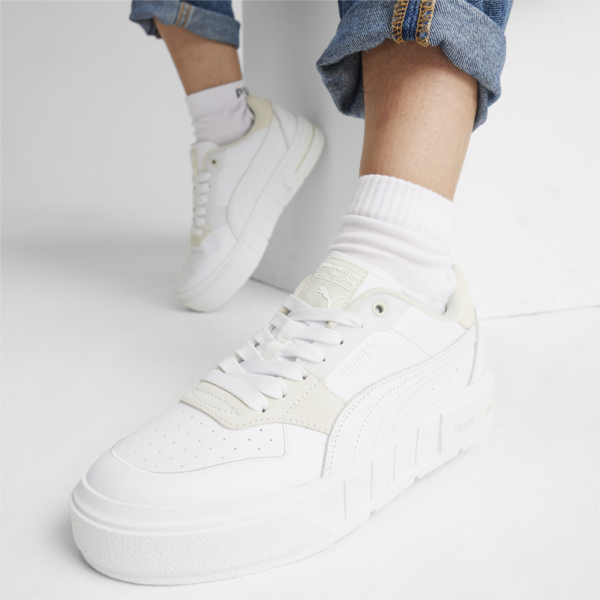 Zapatillas para mujer PUMA Cali Court PureLuxe, PUMA White-Vapor Gray, large-ARG