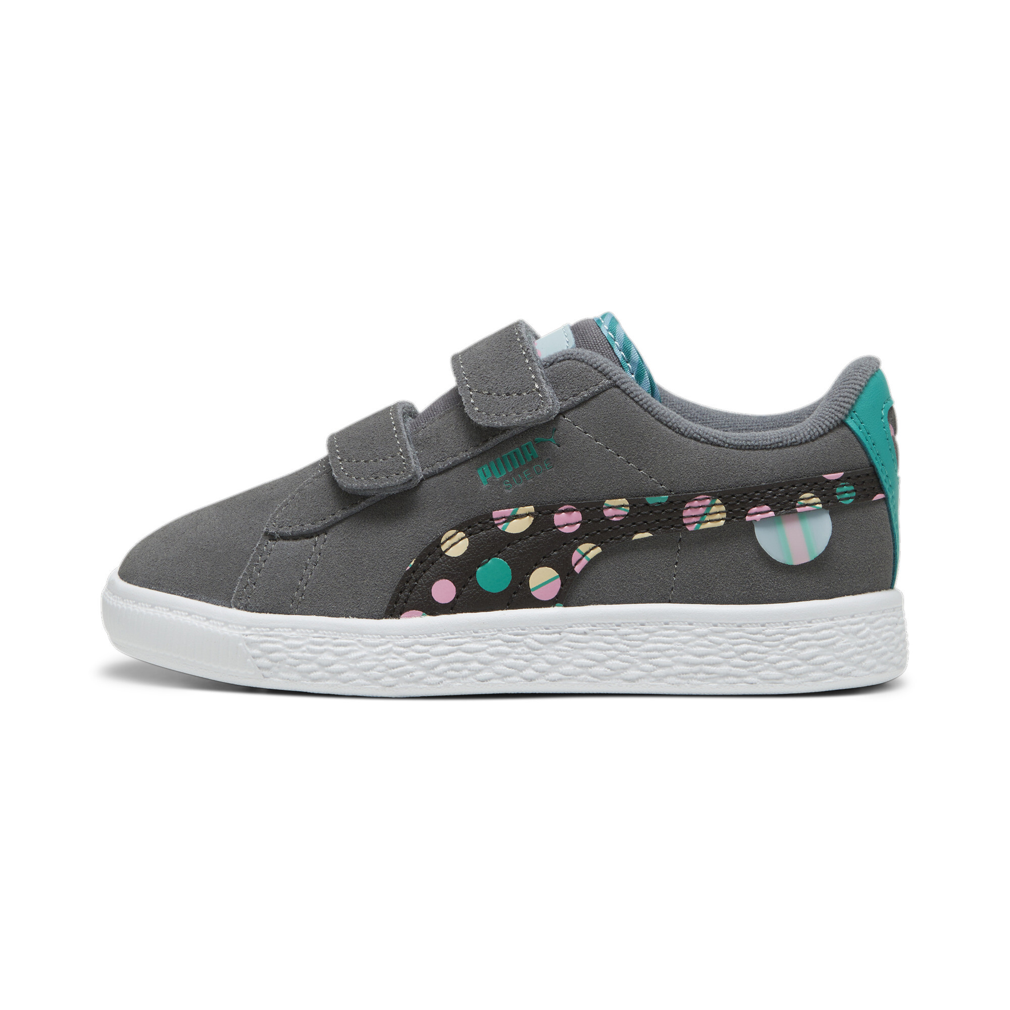 Puma Suede Classic LF Sneakers Kinder Schuhe | Cool Dark Gray/Sparkling Green/Flat Dark Gray | Größe: 27.5