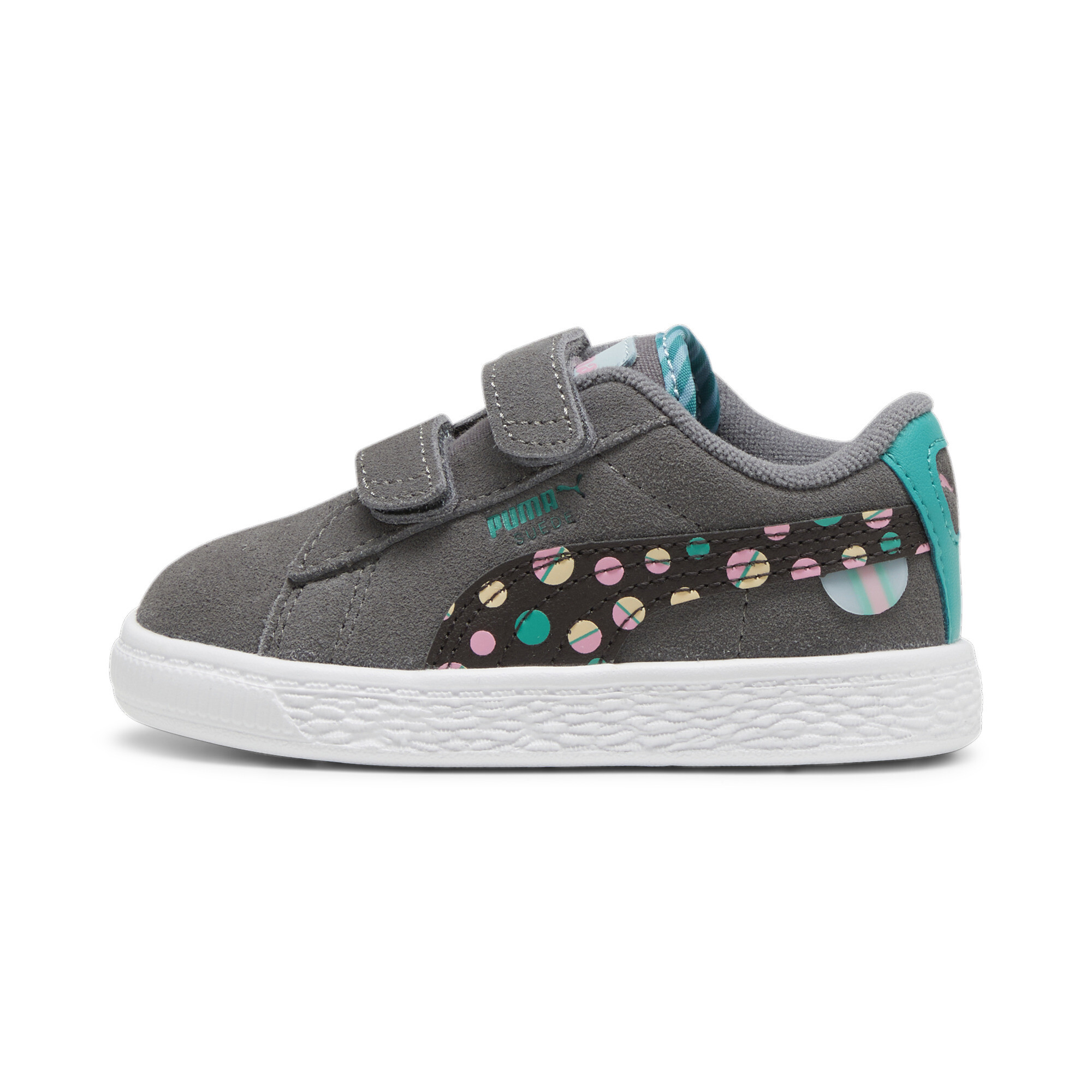 Thumbnail - Puma Suede Classic LF Sneakers Babys Schuhe | Cool Dark Gray/Sparkling Green/Flat Dark Gray | Größe: 21