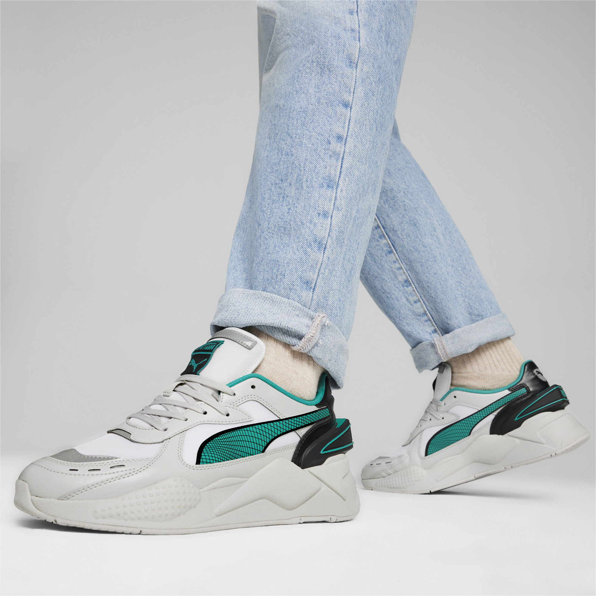 Men's PUMA RS-X 40th Anniversary Sneakers In White, Size EU 35.5