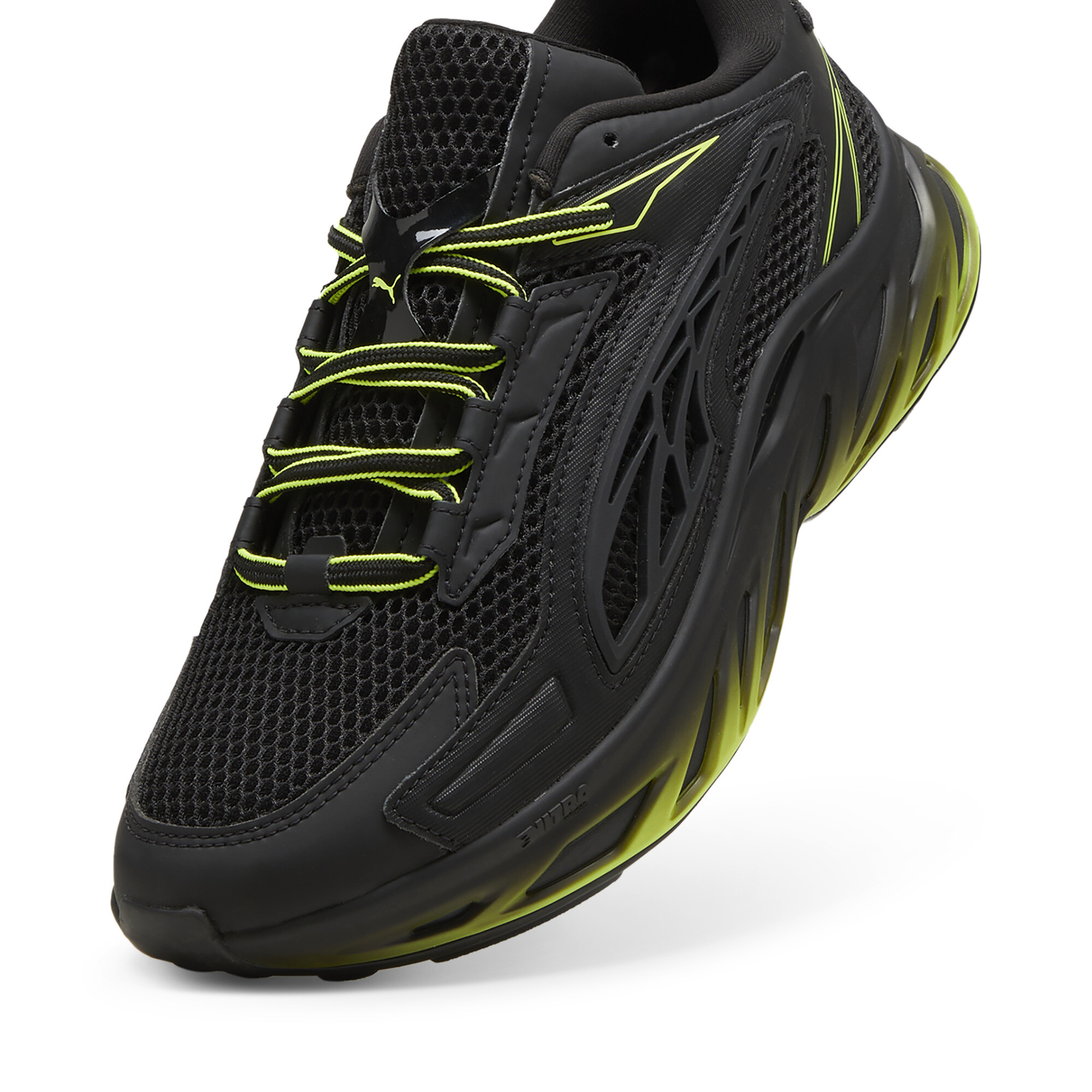 Exotek NITRO™ racesneakers, Groen/Zwart, Maat 42,5 | PUMA