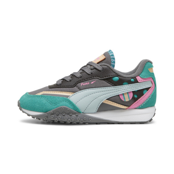 Puma Blktop Rider Summer Camp Little Kids' Sneakers In Cool Dark Gray-turquoise Surf-sparkling Green