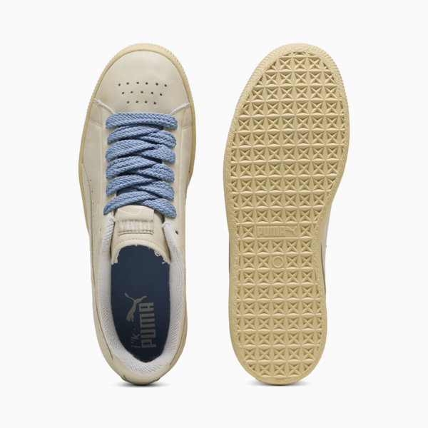 Clyde Basketball Nostalgia Sneakers, Alpine Snow-Chamomile, large-ZAF