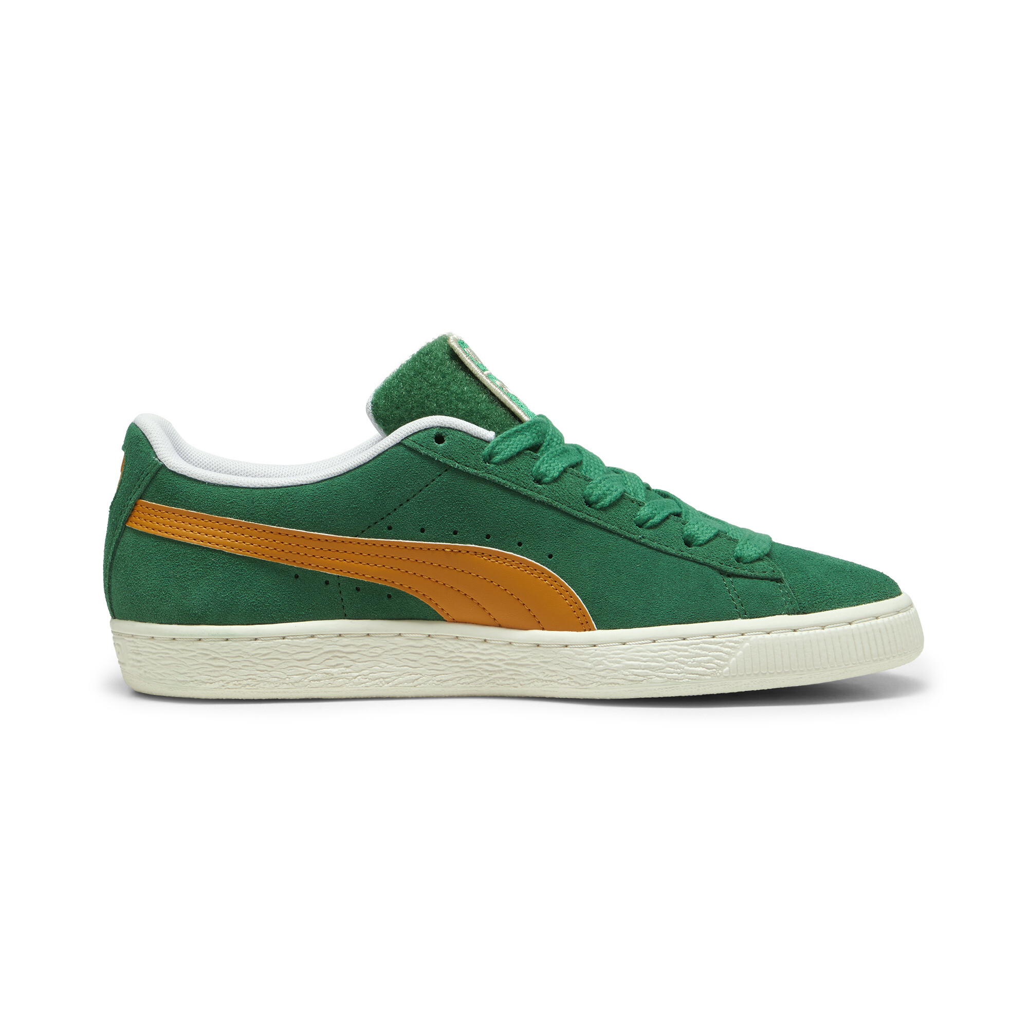 Puma Suede Patch Sneakers, Green, Size 36, Shoes