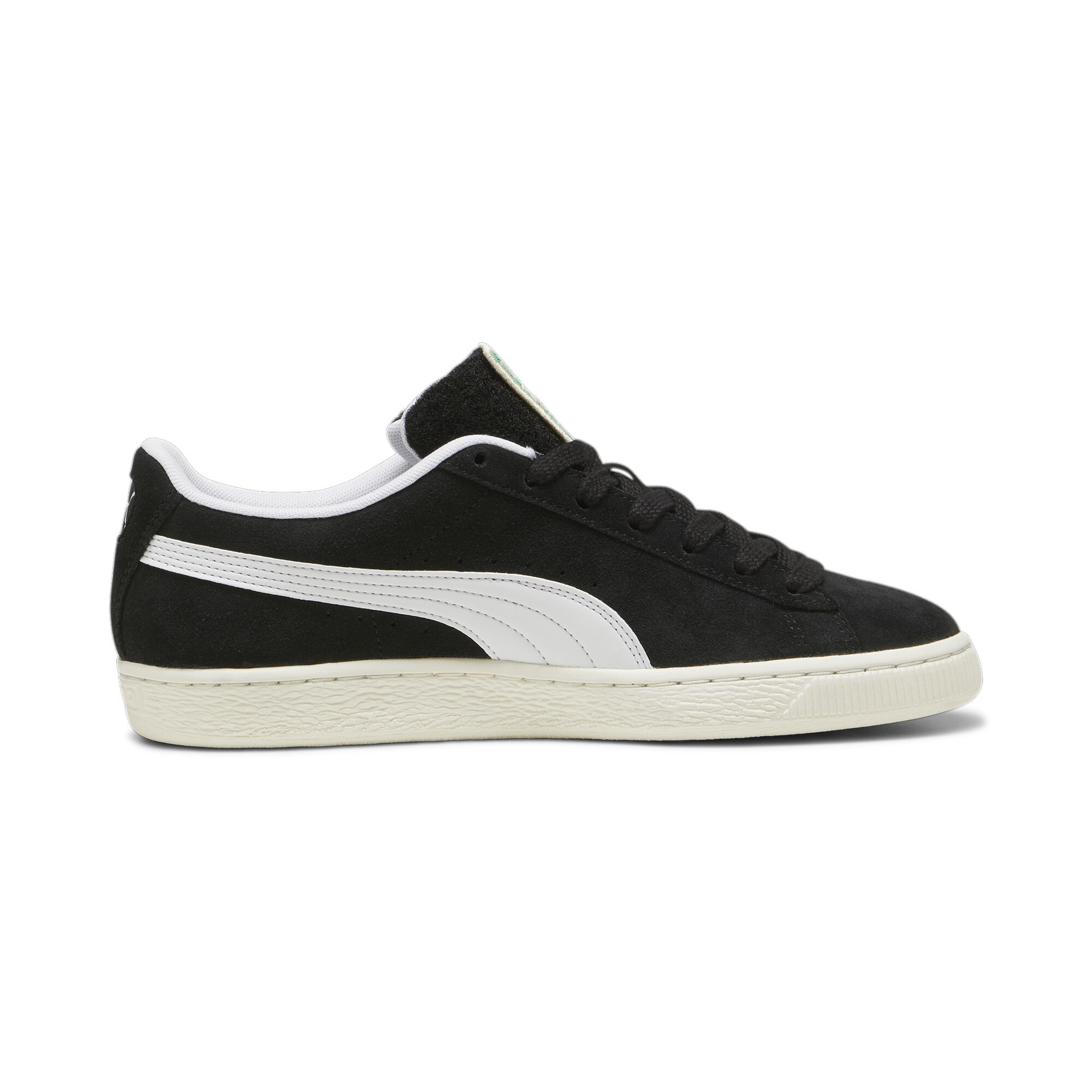 Puma Suede Patch Sneakers, Black, Size 46, Shoes