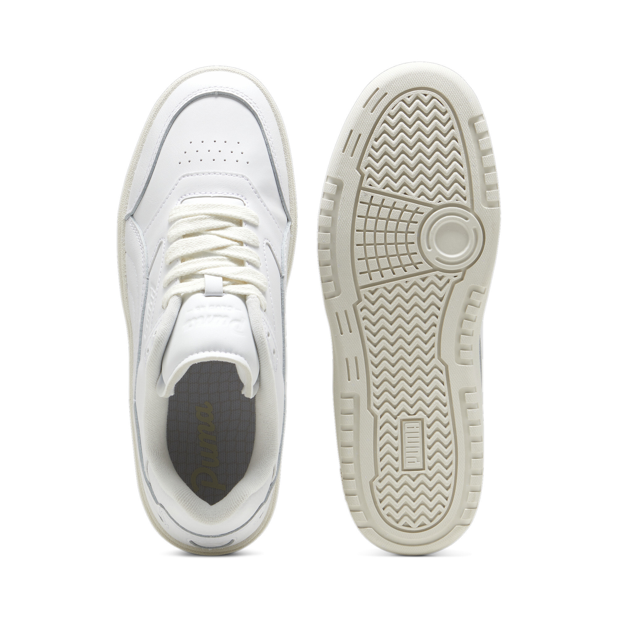 Puma Doublecourt Club 48 Sneakers, White, Size 44, Shoes