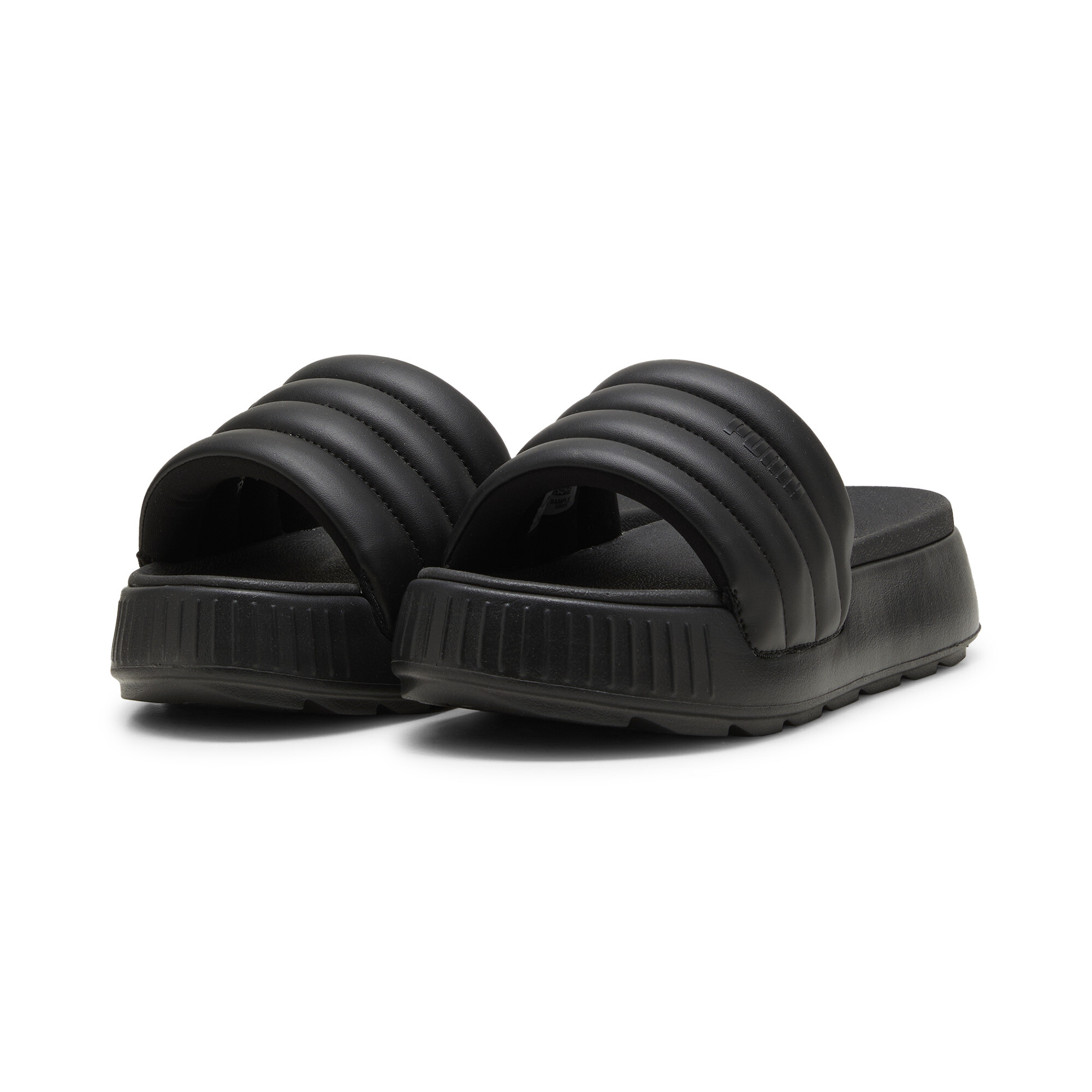 Women's Puma Karmen Puffy's Slides, Black, Size 39, Shoes