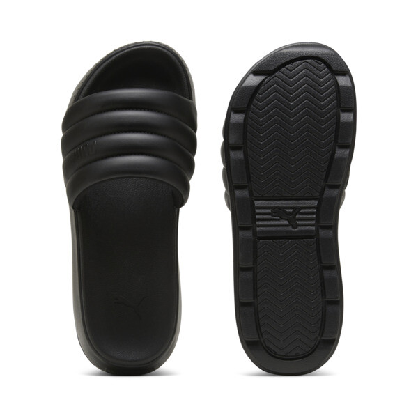 Puma Karmen Puffy Women's Slides In Black- Black