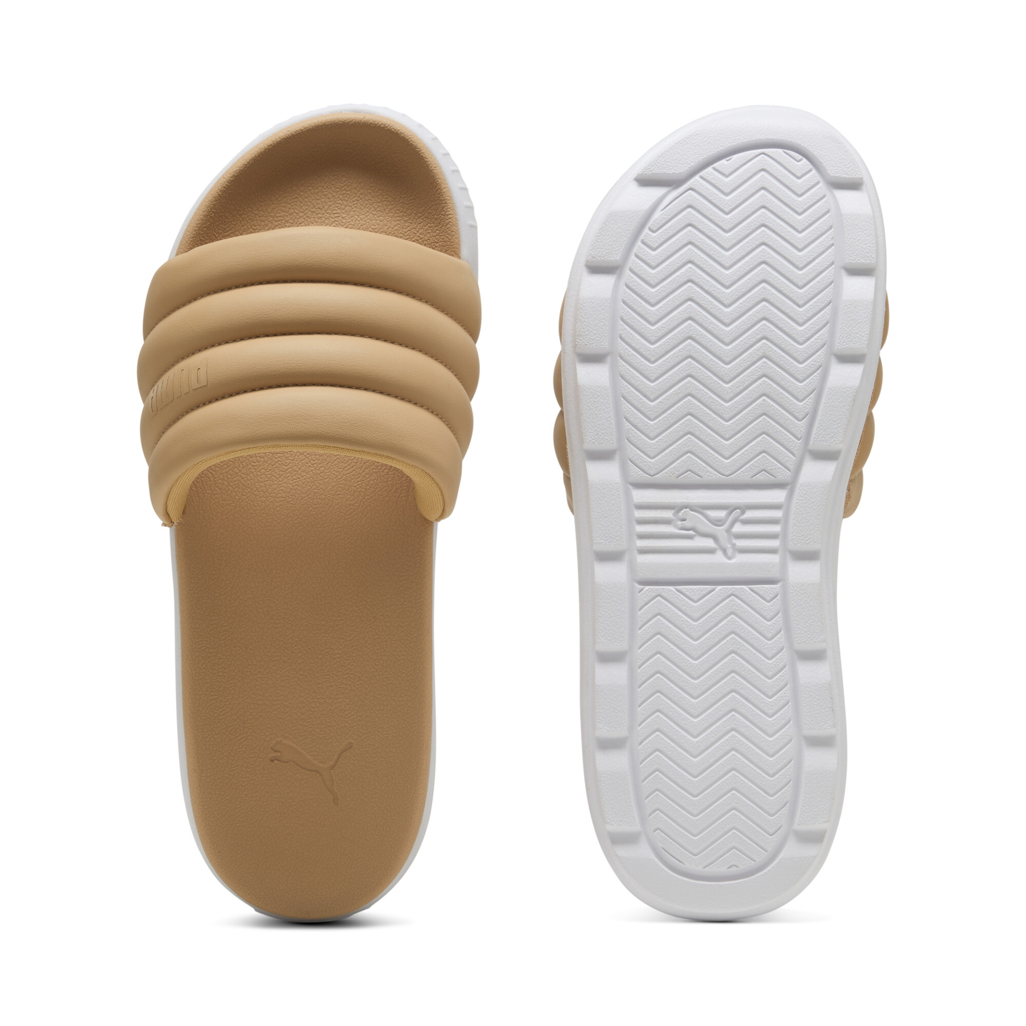 PUMA Karmen Puffy Women's Slides in Brown, Size 9