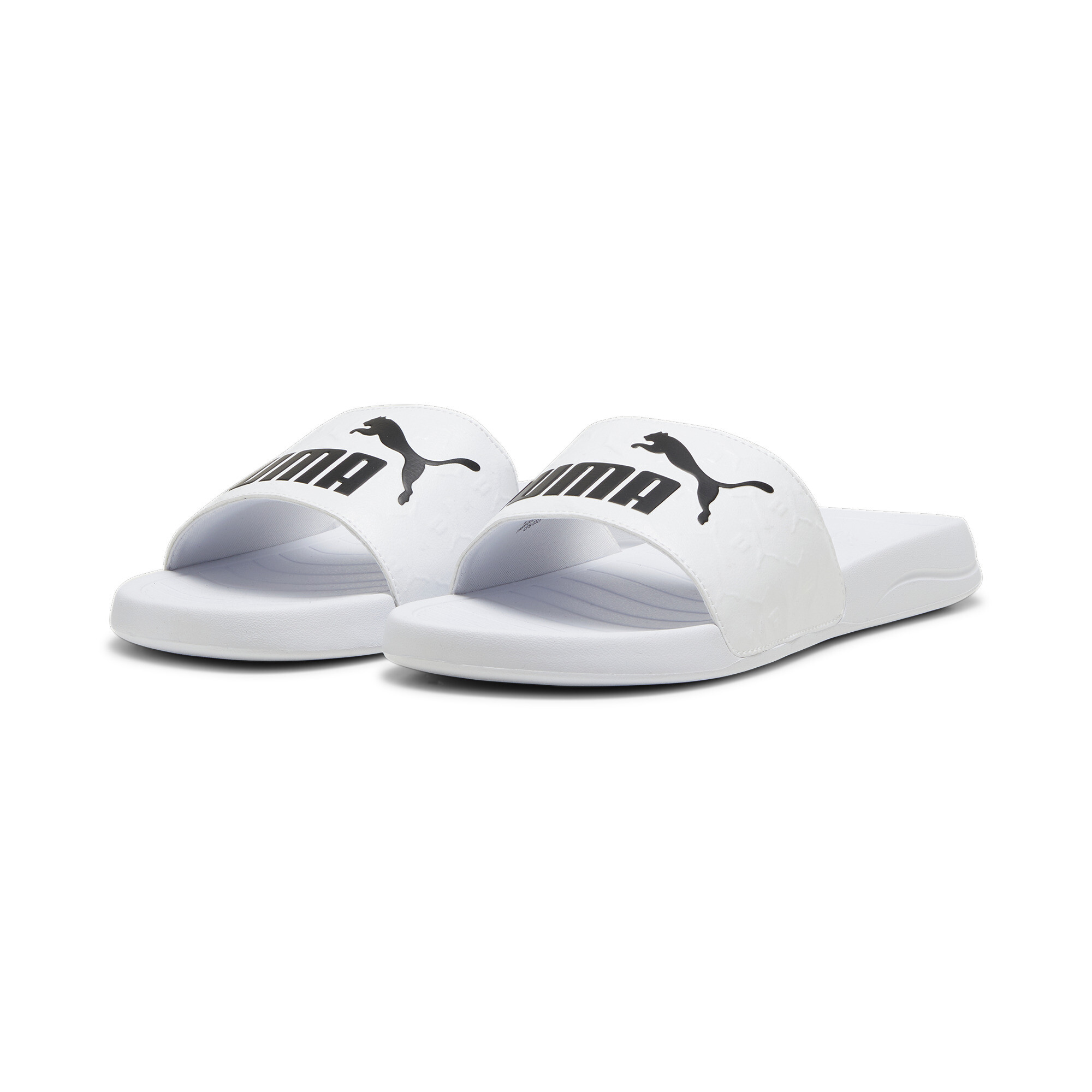 Puma Popcat 20 Superlogo Slides, White, Size 40.5, Shoes