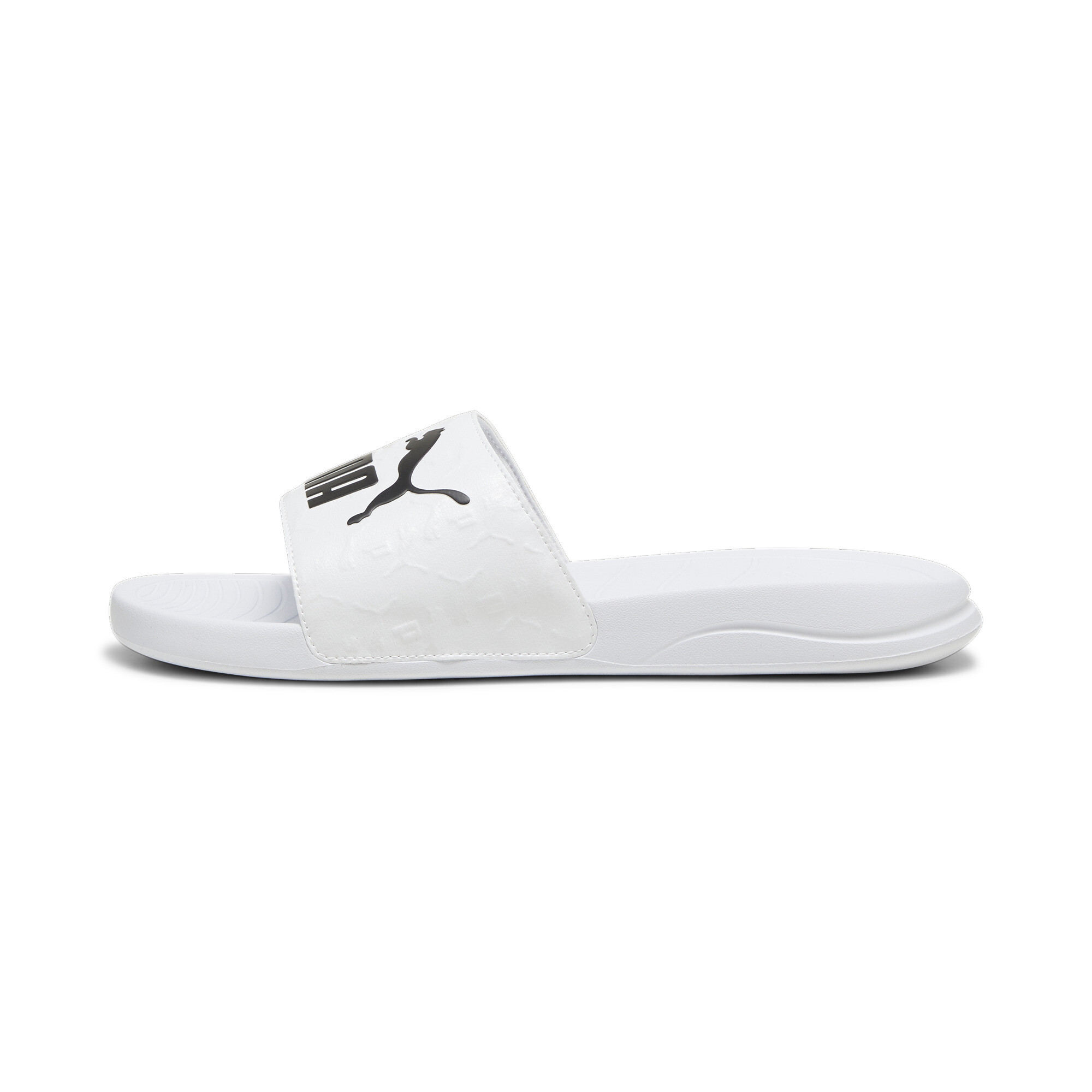 Puma Popcat 20 Superlogo Slides, White, Size 49.5, Shoes