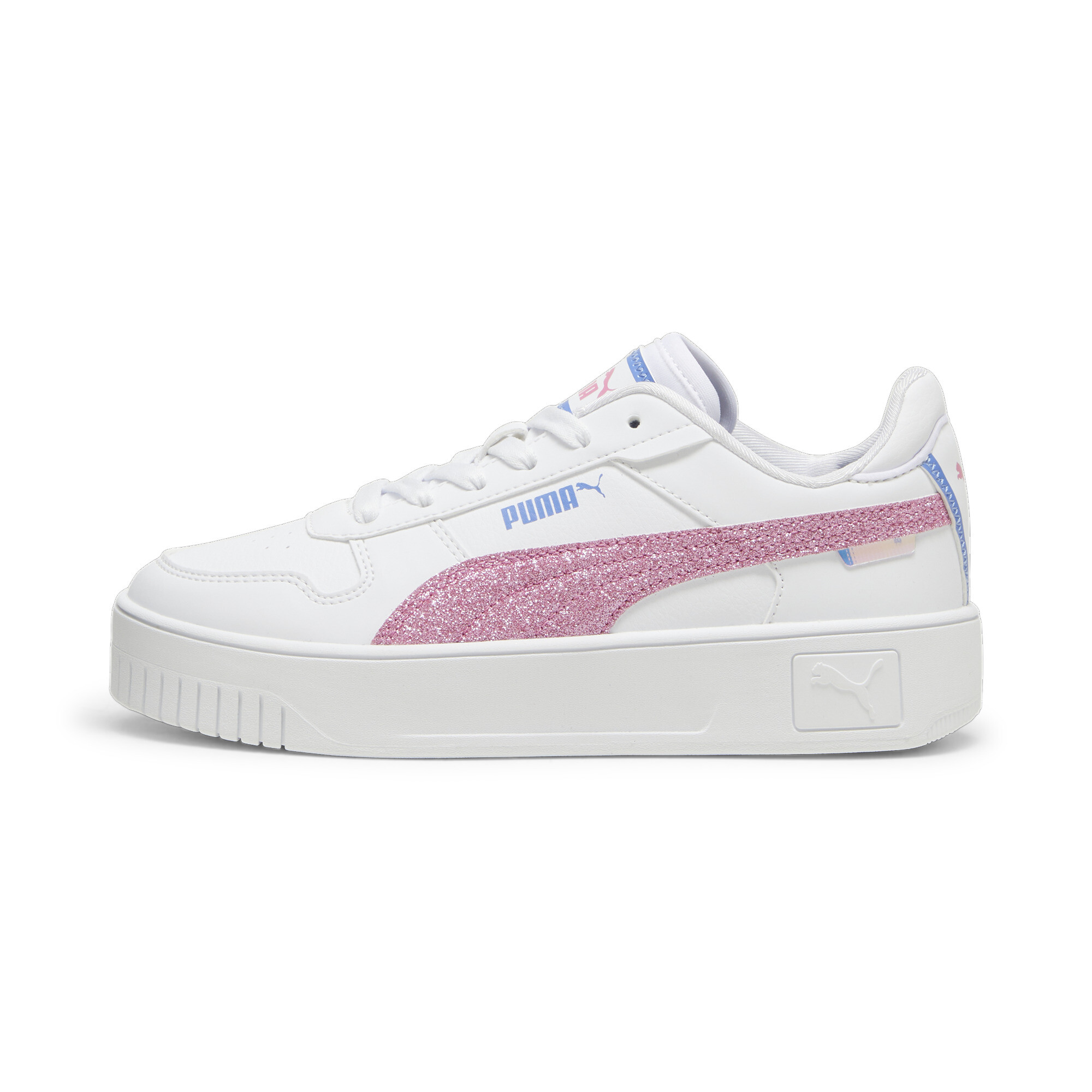 Puma Carina Street Deep Dive Sneakers Teenager Schuhe Für Damen Für Kinder | White/Fast Pink/Blue Skies | Größe: 37