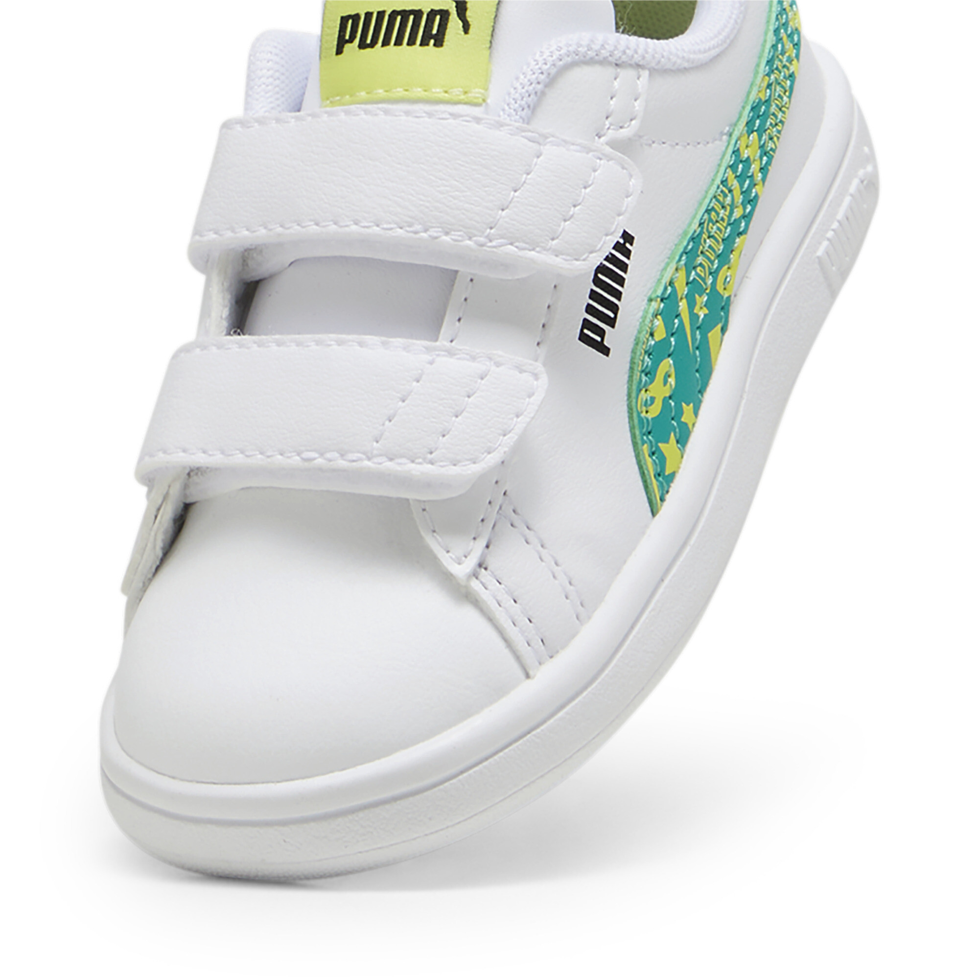 PUMA Smash 3.0 Masked Hero sneakers, Groen/Wit, Maat 21