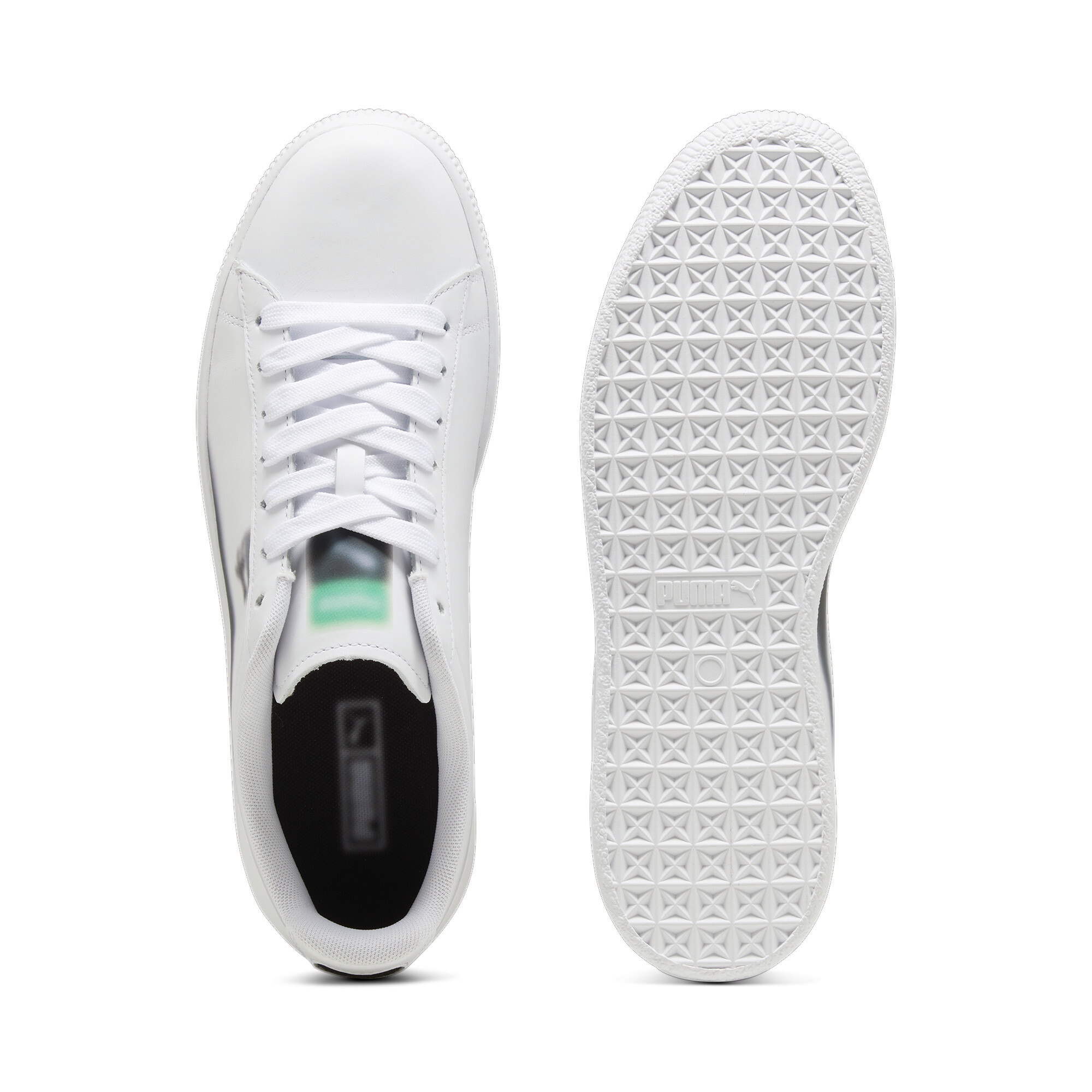 Puma Clyde SKRT SKRT Sneakers, White, Size 36, Shoes