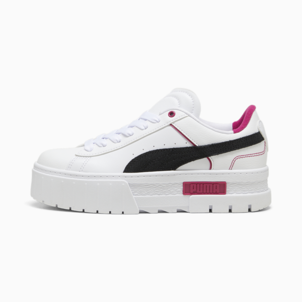 Mayze Queen of Hearts Women's Sneakers, PUMA White-PUMA Black, large-ZAF