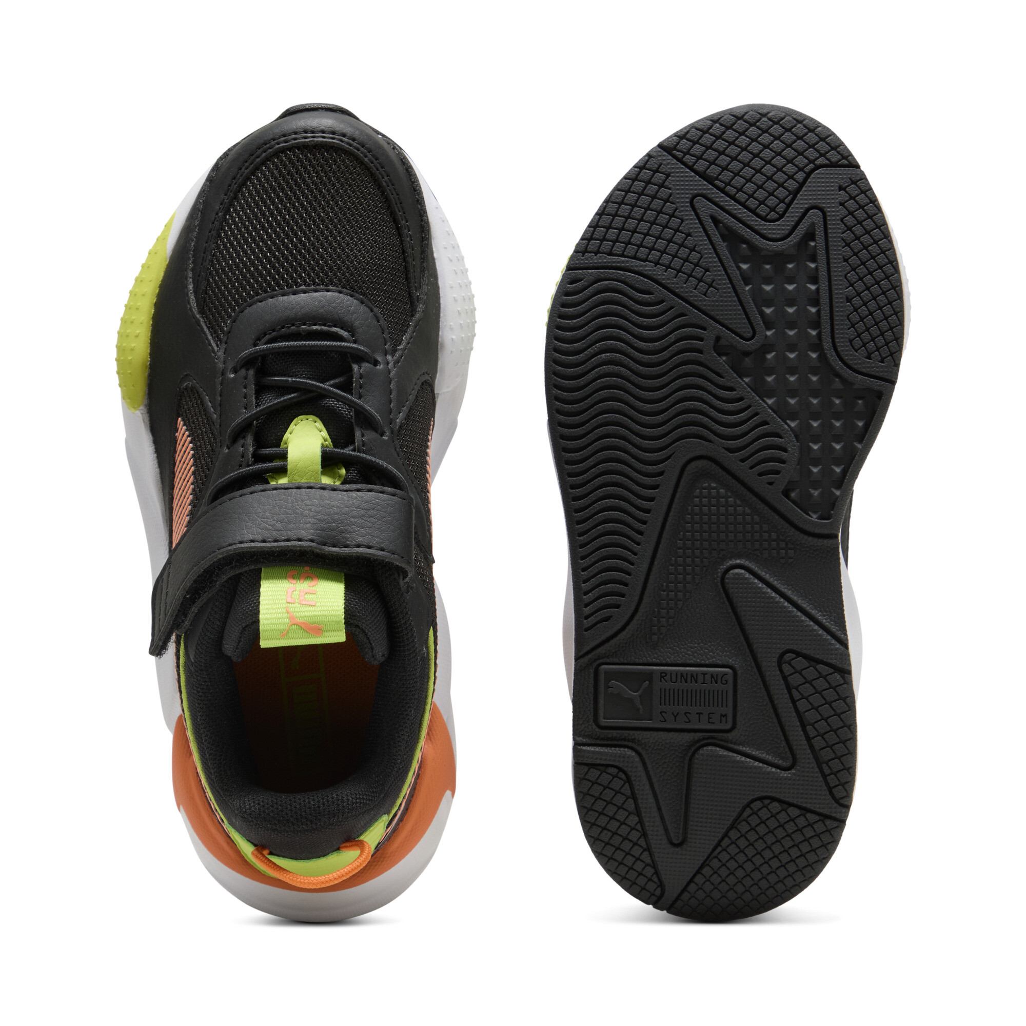 PUMA RS-X sneakers, Zwart/Oranje, Maat 29 thumbnail 4