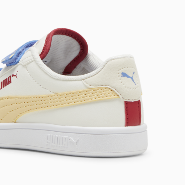 PUMA Smash 3.0 Summer Camp Kids' Sneakers, Warm White-Chamomile-PUMA White, large-ZAF
