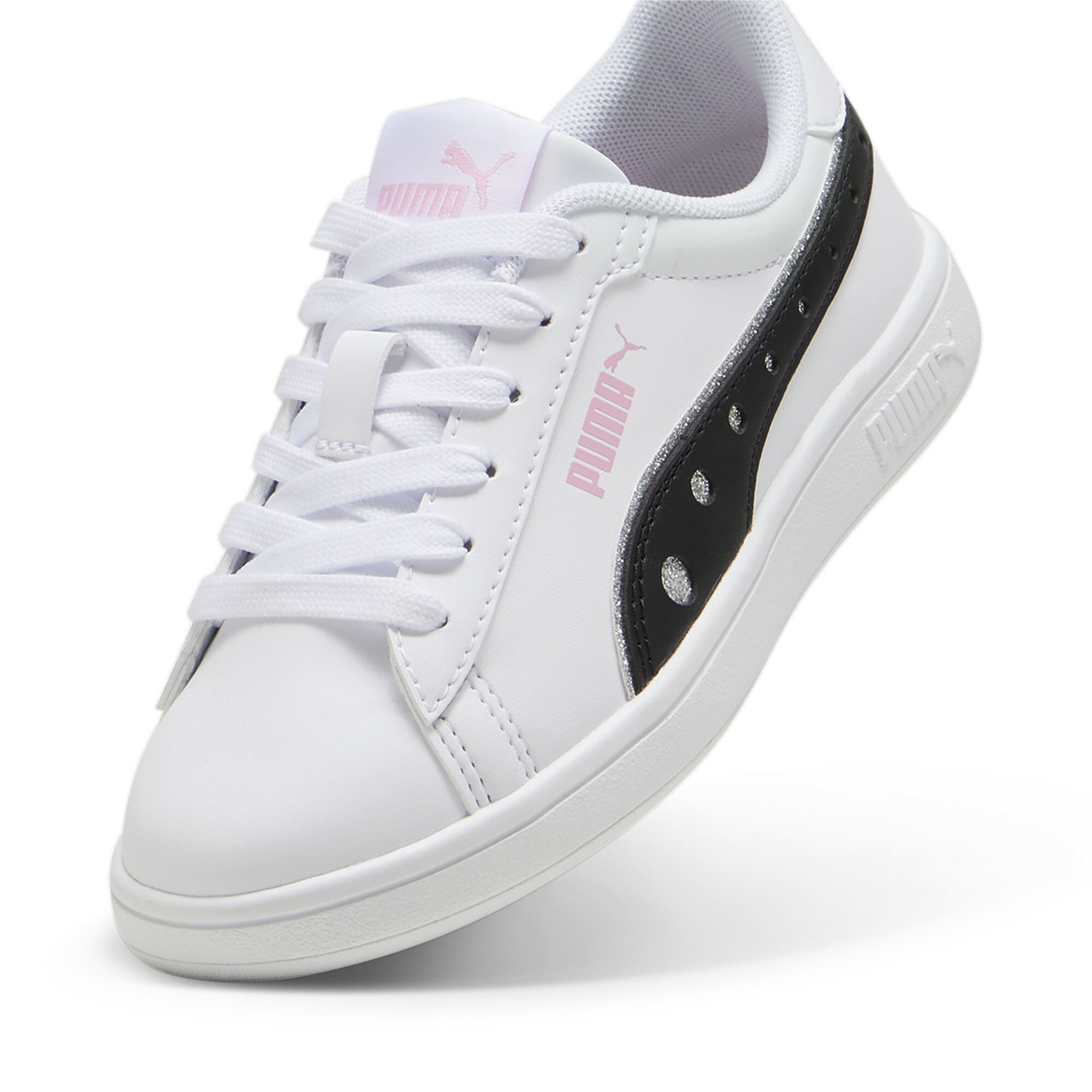 Puma Smash 3.0 Dance Party Kids' Sneakers, White, Size 35, Shoes