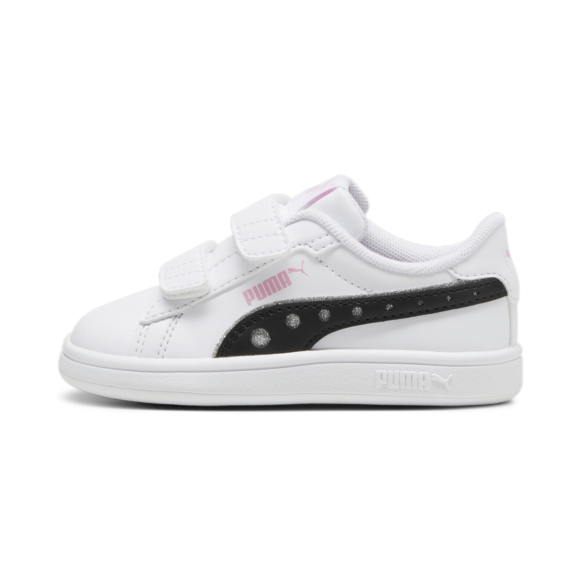 Puma Smash 3.0 Dance Party Sneakers Babys Schuhe | Mit Plain | White/Black/Pink Lilac | Größe: 22