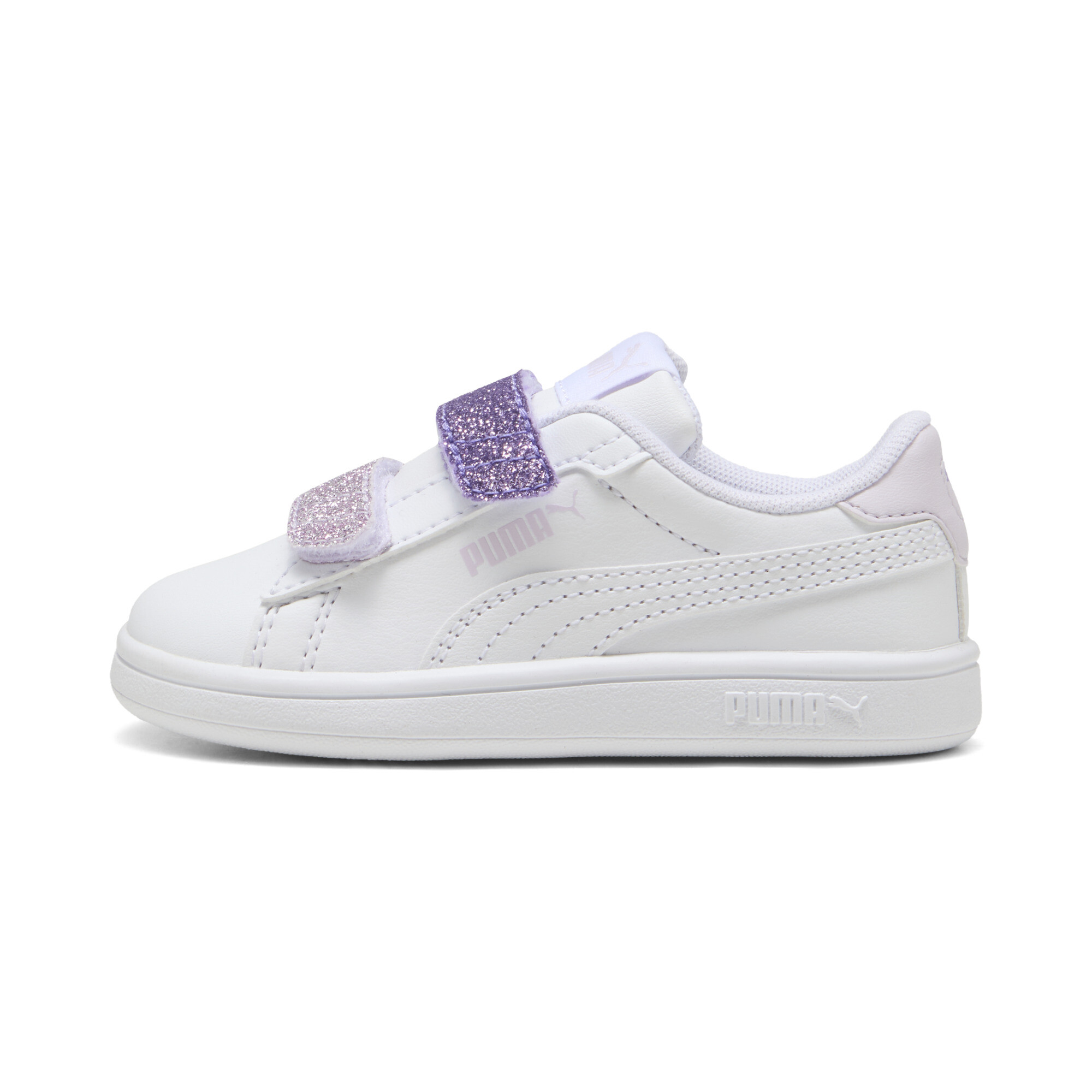 Puma Smash 3.0 L Glitter V Toddlers' Sneakers In White
