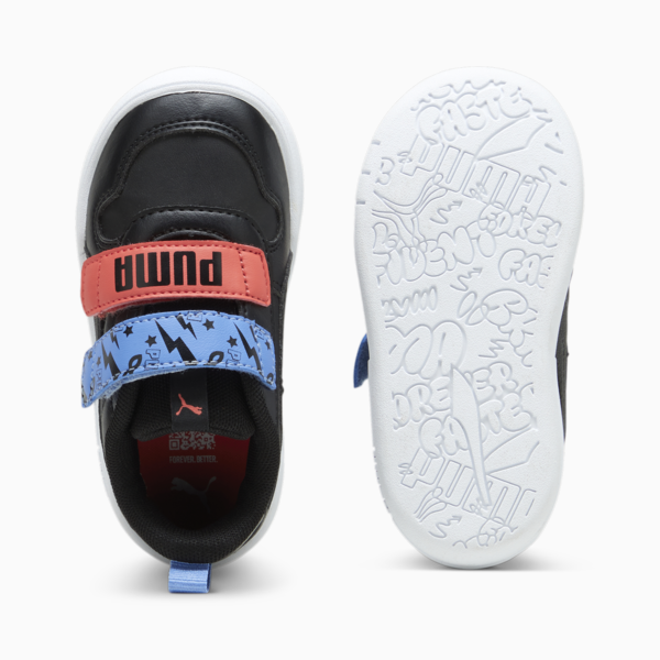 Multiflex SL Masked Hero Toddler Sneakers, PUMA Black-PUMA Black-Blue Skies, large-ZAF