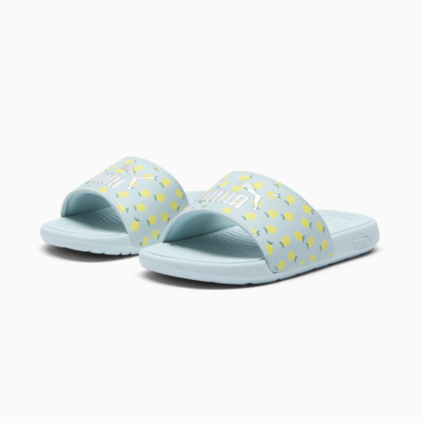Sandalias Cool Cat 2.0 Lemon para niñas, Turquoise Surf-PUMA Silver-Lime Sheen-Vine, large-ARG