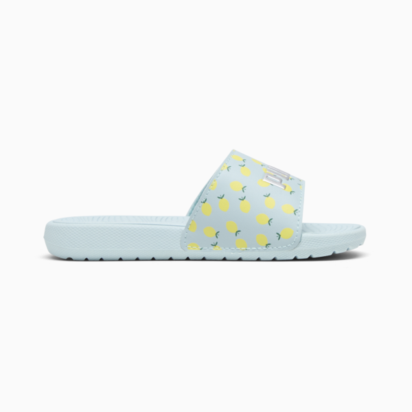 Sandalias Cool Cat 2.0 Lemon para niñas, Turquoise Surf-PUMA Silver-Lime Sheen-Vine, large-ARG