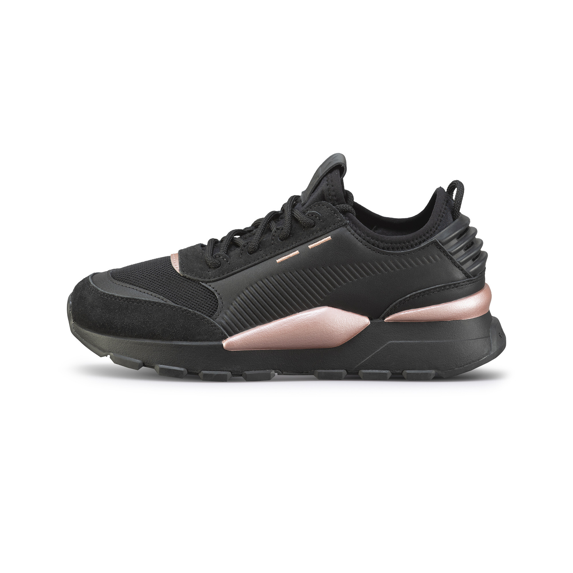 Zapatillas puma rs-z metallic negro rosa de mujer.