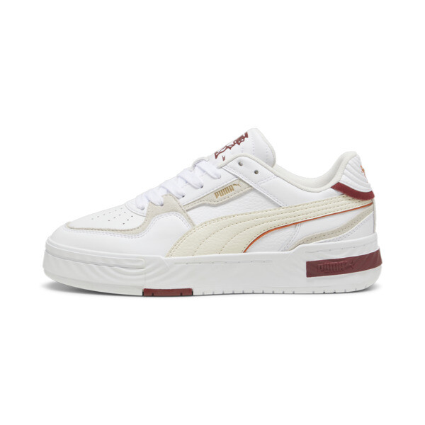 CA Pro Ripple Earth Sneakers, PUMA White-Frosted Ivory-Intense Red, large-ZAF