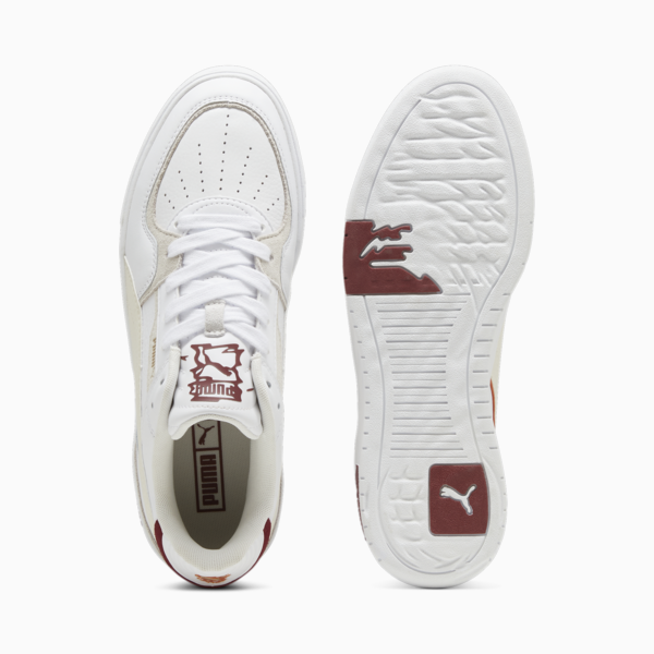 CA Pro Ripple Earth Sneakers, PUMA White-Frosted Ivory-Intense Red, large-ZAF