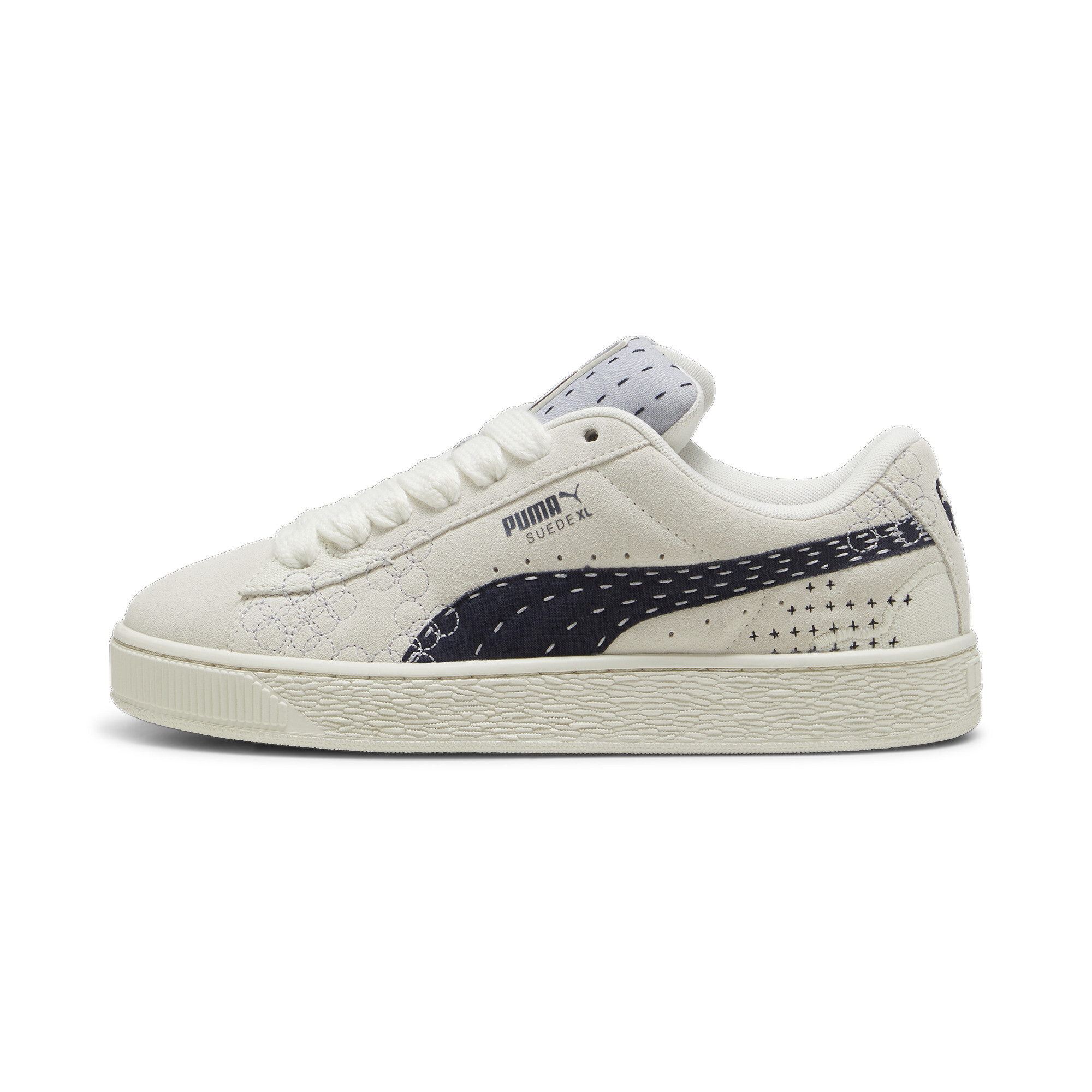 Puma Suede XL Skate Sneakers Unisex Schuhe | Mit Plain | Warm White/Vapor Gray | Größe: 44.5