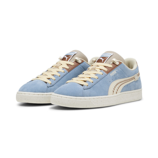Puma suede powder blue top