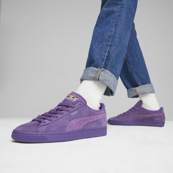 Puma purple suede shoes shop