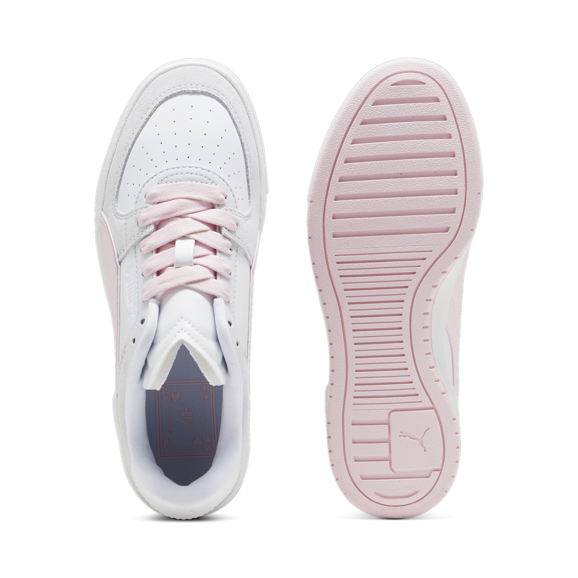 Women's PUMA CA Pro Queen Of Hearts Sneakers In White/Pink, Size EU 37.5