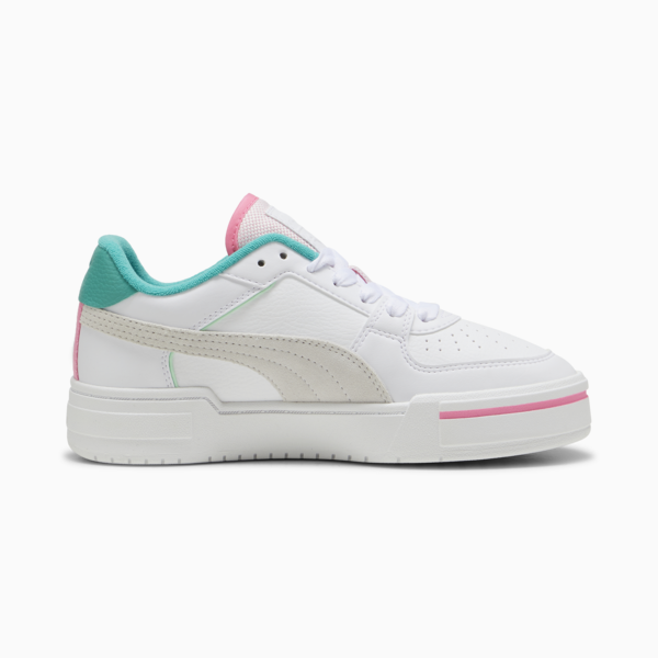 Zapatillas para mujer CA Pro Retro Resort, PUMA White-Sparkling Green-Fast Pink, large-ARG