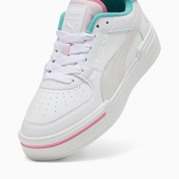 Zapatillas para mujer CA Pro Retro Resort, PUMA White-Sparkling Green-Fast Pink, large-ARG