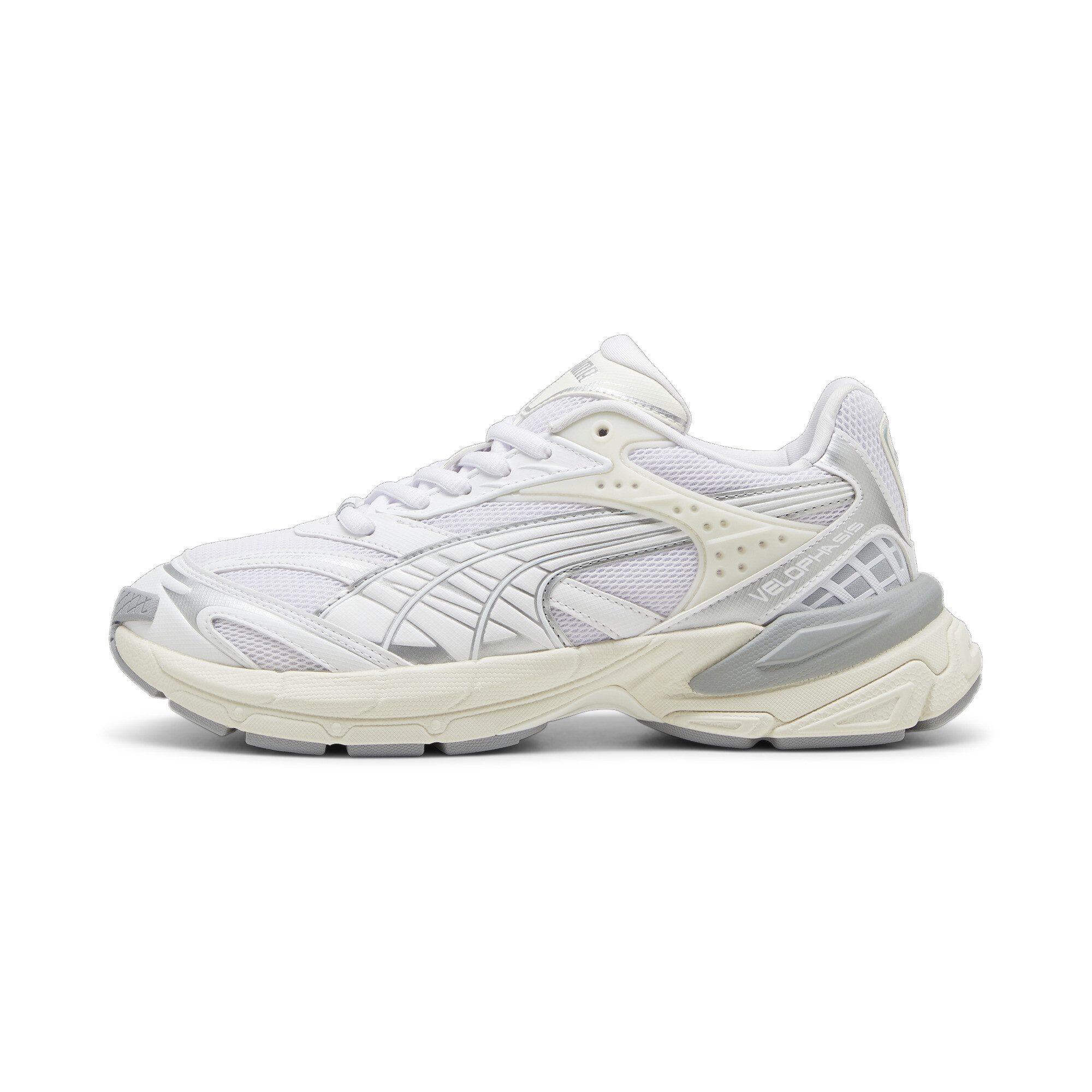 Puma Velophasis Always On Sneakers Schuhe | Mit Plain | White/Cool Mid Gray | Größe: 36