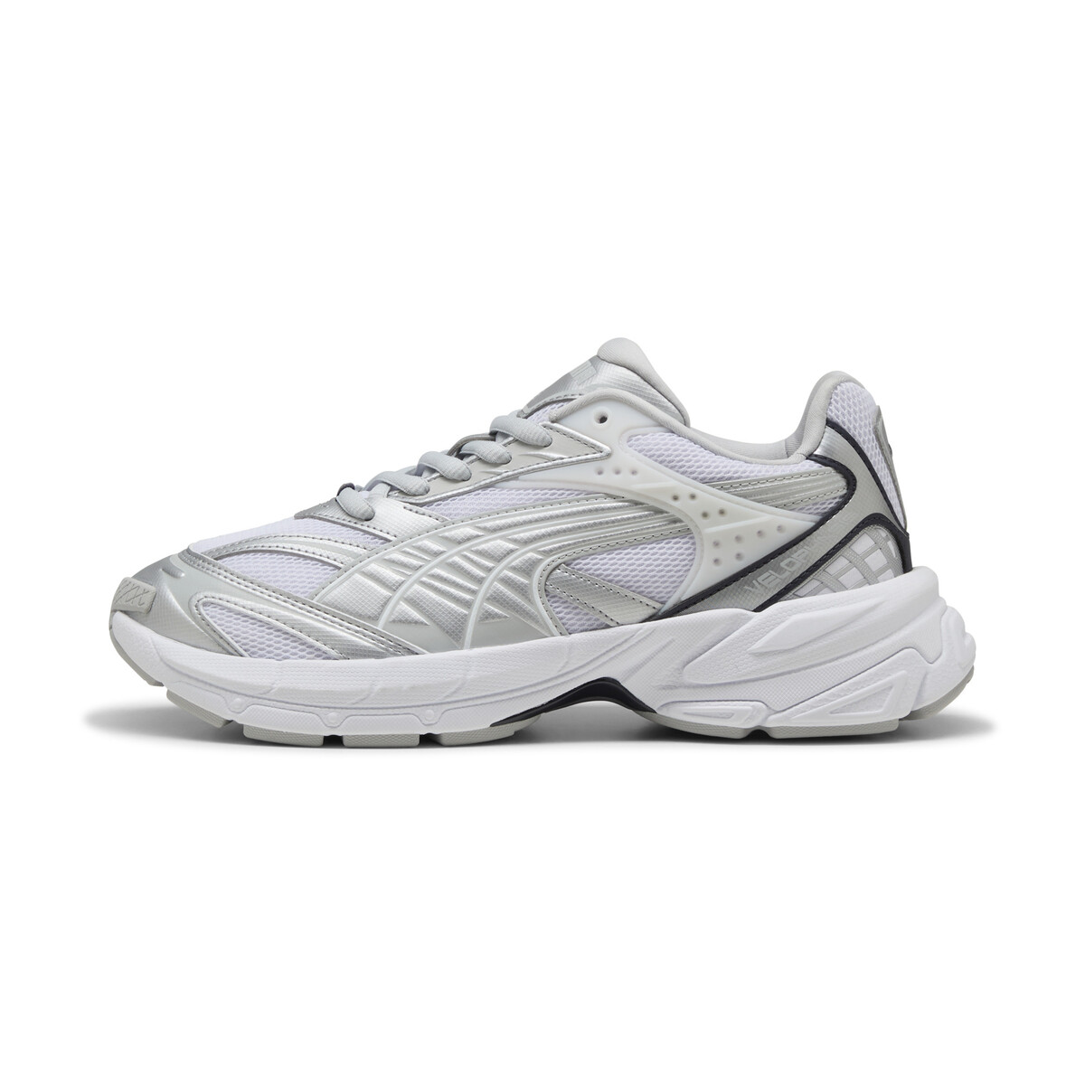 Velophasis Always On Sneakers in White/Silver New Navy by PUMA, UK 3
