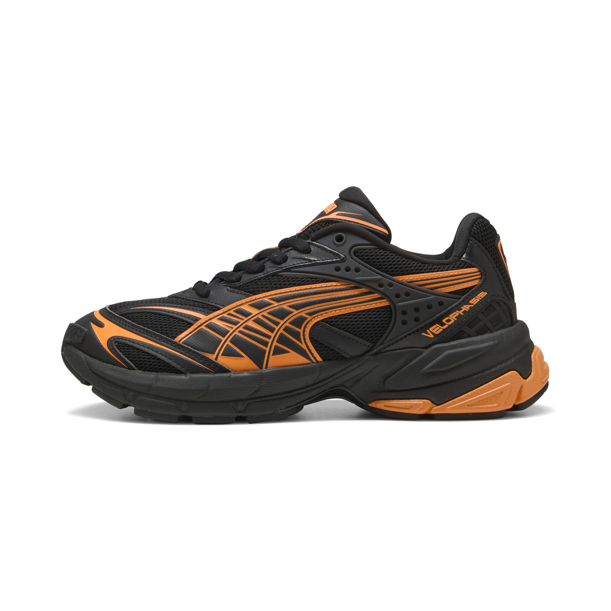 Puma Velophasis Always On Sneakers Schuhe | Mit Plain | Black/Heat Fire | Größe: 46