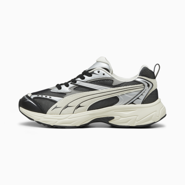 PUMA Morphic Retro Sneakers, PUMA Black-Frosted Ivory, large-ZAF