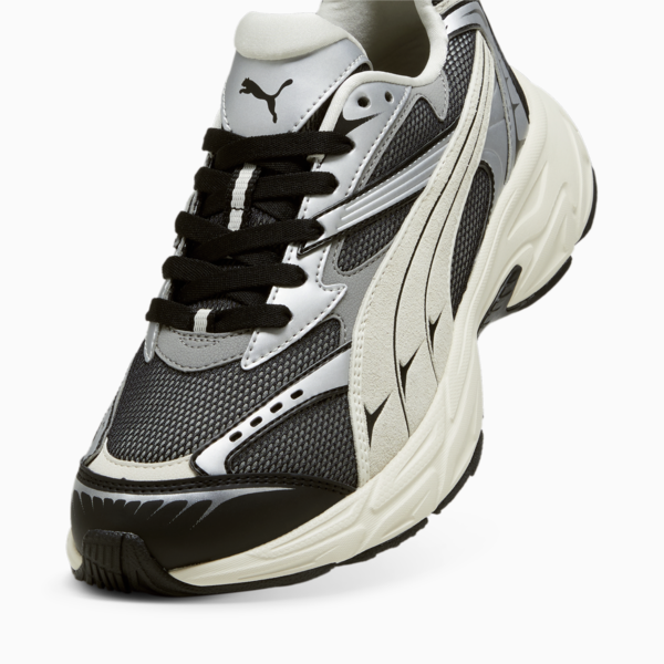 PUMA Morphic Retro Sneakers, PUMA Black-Frosted Ivory, large-ZAF