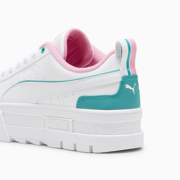 Mayze Retro Resort Women's Sneakers, PUMA White-Sparkling Green, large-ZAF