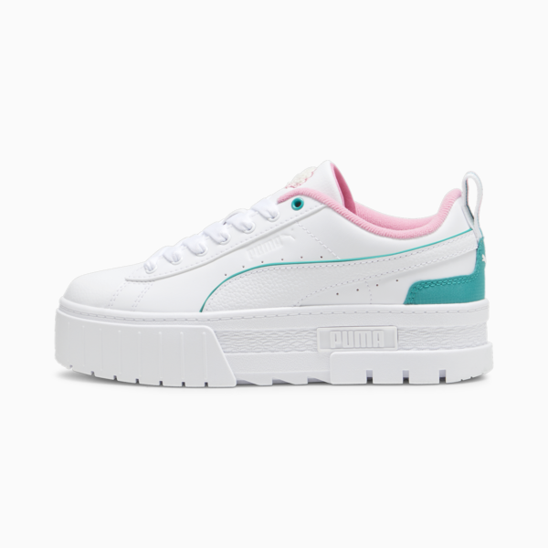 Mayze Retro Resort Women's Sneakers, PUMA White-Sparkling Green, large-ZAF