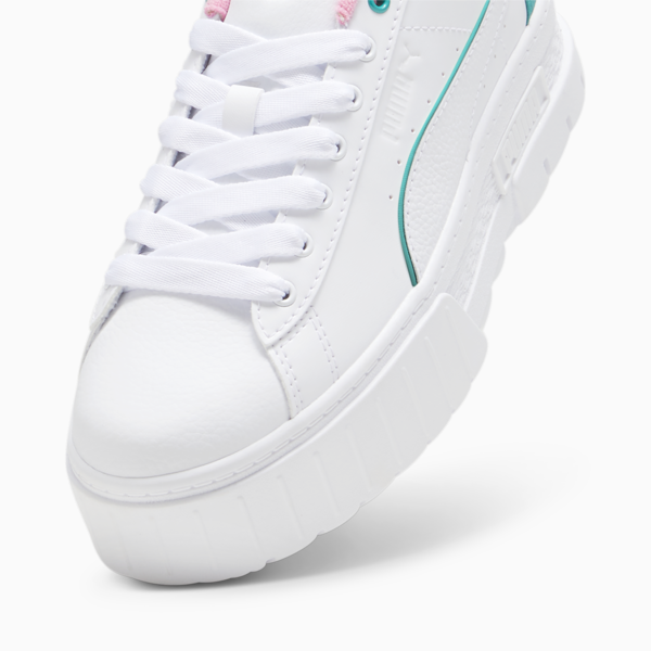 Mayze Retro Resort Women's Sneakers, PUMA White-Sparkling Green, large-ZAF